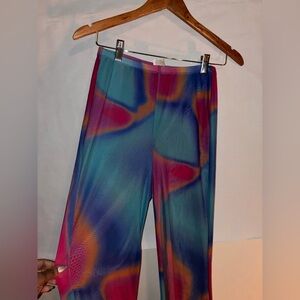 Wild Fable Multicolour Sheer Festival Pants – XS / Cover‑Up Trousers (UK 6–8)